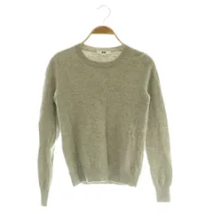 ユニクロ UNIQLO カシミアニット セーター 長袖 クルーネック S グレー /MY ■OS ■ECC001