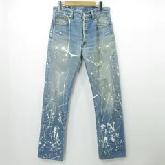 【三重本店】 中古 Levi's | リーバイス ボタンフライデニムパンツ ペイント加工 501-0000 ブルー サイズ：31 【107】