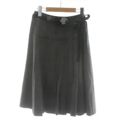 ソニア ソニアリキエル SONIA SONIA RYKIEL スカート ウール 38 グレー プリーツ リボンベルト 花モチーフ装飾 /PP ■GY60のサムネイル
