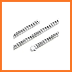 【新品】 [Bestyle] ネックレス チェーン メンズ ステンレス 金属アレルギー対応 喜平 ネックレス 幅7mm 長さ45cn~55cmアクセサリー 0