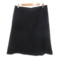 23区 オンワード樫山 スカート ひざ丈 ウール 48 紺 ネイビー  Aライン /NL ■GY58