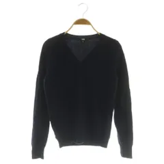 ユニクロ UNIQLO カシミアニット セーター 長袖 Vネック S ネイビー /MY ■OS ■ECC001