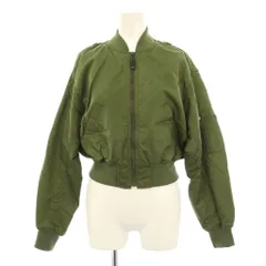 スライ SLY MA-1 中綿ジャケット ブルゾン F 緑 グリーン ナイロン ジップアップ ショート丈 /BB ■ECC001のサムネイル