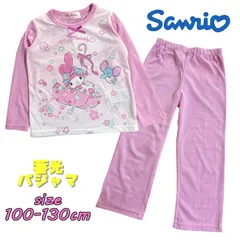 サンリオ マイメロディ 長袖 新柄 蓄光パジャマ 天竺 キッズ トドラー ラメ 寝間着 ナイトウエア お泊り保育 保育園 お着替え お昼寝 (631MM1211)