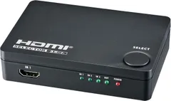 OHM　オーム電機 3ポート HDMIセレクター 黒  AV-S03S-K  05-0576 (セ)のサムネイル