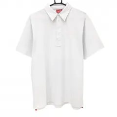 ジェイリンドバーグ 半袖ポロシャツ 白 ロゴ刺しゅう メンズ L ゴルフウェア J．LINDEBERG