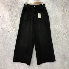GRL グレイル ルーズ ワイド デニム パンツ ブラック Mサイズ □□