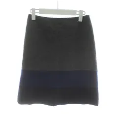 クードシャンス CdeC COUP DE CHANCE スカート ウール 36 グレー カラーブロック ミディ丈 /PP ■GY58