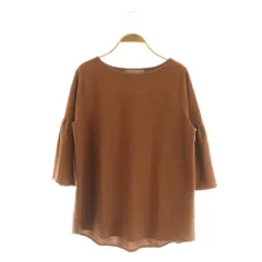 ユナイテッドアローズ A DAY IN THE LIFE UNITED ARROWS フレアスリーブブラウス 七分袖 プルオーバー ブラウン /MY ■OS ■ECB001