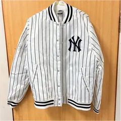 【❗️✨王道NYロゴ✨❗️】Majestic ヤンキース スタジャン M ピンストライプ