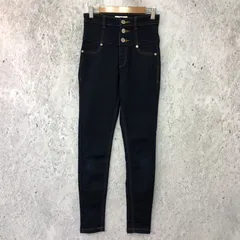 EMODA エモダ 【ELDER】 NUDE ハイ ウエスト デニム インディゴ 2サイズ □□☆