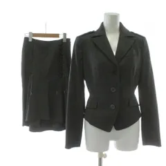 ボディドレッシングデラックス BODY DRESSING Deluxe セットアップ ウール ジャケット7 スカート9 グレー テーラードカラー 長袖 レースアップ /PP ■GY60