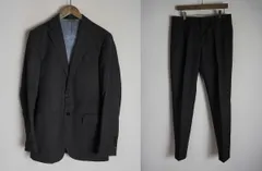 BLACK LABEL CRESTBRIDGE ブラックレーベル クレストブリッジ テーラード ジャケット ＋ スラックス セットアップ チェック 黒灰 906Q★4