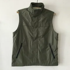 2389 90s OLD UNIQLO オールドユニクロ ナイロンベスト 紺タグ 416-0702 カーキ M ナイロン