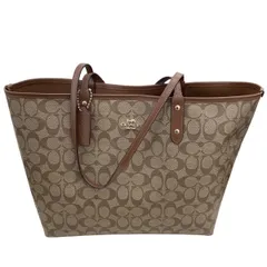 COACH コーチ レディース トートバッグ リバーシブル ブラウン