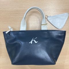 Kitamura☆2way丸型ミニボストンバッグ☆キタムラ☆ネイビー 