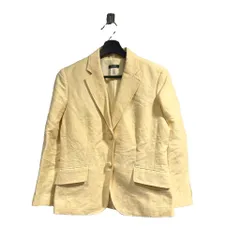 ジェイクルー J.CREW テーラードジャケット シングル リネン 4 黄 イエロー ■GY61のサムネイル