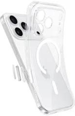 ★NIMASO iPhone 17 Pro 用 ケースクリア MagSafe対応 カメラコントロールボタン付き 黄変防止 耐衝撃 米軍MIL規格 SGS認証 いPhone 17 Pro 対応 ケース 傷つき防止 軽量