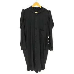 ヨウジヤマモト Yohji Yamamoto collections 25SS TA/PE CREPE DE CHINE HOODED DRESS クレープ デシン フード付 ドレス シャツ ワンピース レディース JPN：2 のサムネイル