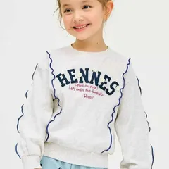 《新品》刺繍カレッジロゴ メロウトレーナー Seraph 子供服 薄手トレーナー S111016