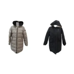 アーノルドパーマー Arnold Palmer ダウンコート ロング丈 リバーシブル フード付き 2 ベージュ 黒 ブラック /SM26 ■GY61