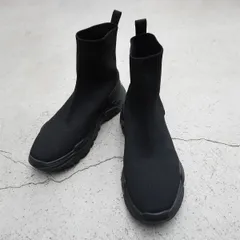 VERSACE JEANS COUTURE ヴェルサーチ ジーンズ クチュール ソックス スニーカー シューズ 黒 サイズ 42 JP 27 624Q★4