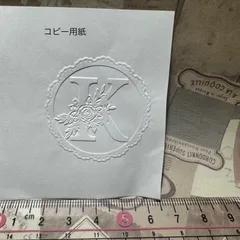 072【イニシャルK】エンボッサープレートのみ