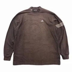アディダス ゴルフ 長袖Tシャツ メンズ Lサイズ こげ茶 ブラウン CLIMALITE シンプル 人気 ロンT