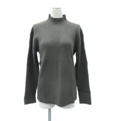 アレグリ allegri リブニット セーター 長袖 46 M カーキ ハイネック /SY18 ■GY59のサムネイル