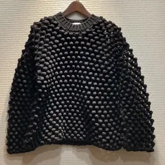 ジルサンダー JIL SANDER 25SS ポップコーン ステッチ セーター ニット プルオーバー 黒 ブラック I214/T200のサムネイル