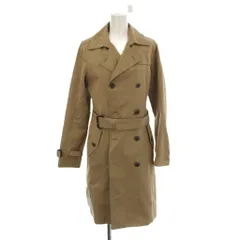 ナチュラルビューティーベーシック NATURAL BEAUTY BASIC トレンチコート L ベージュ 長袖 ダブルブレスト ウエストベルト /LP ■GY58