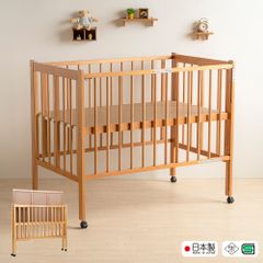 ベビーベッド 4WAY ベビーサークル 収納ラック 椅子 取説 木製