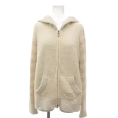 ジェラートピケ gelato pique フリースパーカー フーディ ボーダー F 白 ホワイト ピンク フード付き /YJ ■GY60