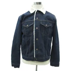 ギャップ GAP デニムジャケット Gジャン ジージャン ミドル丈 S インディゴ 裏ボア /SM6 ■GY58