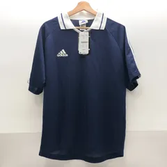 【未使用/タグ付き】adidas サッカー 半袖シャツ Lサイズ 襟付き ネイビー アディダス SGNH26-0678