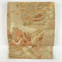 逸品 未使用 正絹 袋帯 琳派瑞祥錦 本金箔つづれ 31cm×441cm - メルカリ