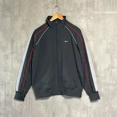 【激レア】NIKE THE ATHLETIC DEPT セットアップ L チャコールグレー ジャージ 上下 00s Y2K テック系 ナイロン トラックジャケット パンツ 刺繍ロゴ  希少デザイン 古着 ストリート メンズ ビンテージ ゆるだぼ 上下セット