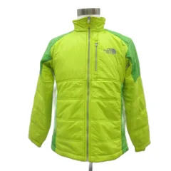 ザノースフェイス THE NORTH FACE アウトドアウェア 中綿ジャケット L ネオンイエロー ナイロン スタンドカラー ロゴ刺繡 ミドル丈 /YS34 ■GY61