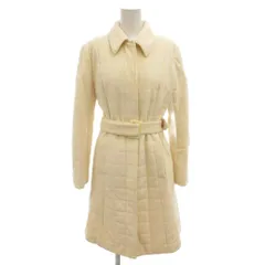 プライベートレーベル Private label ステンカラーコート ウエストベルト アンゴラ M ホワイト /SJ ■GY59