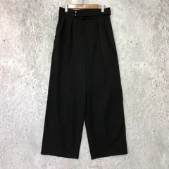 DRESKIP ドレスキップ ドット 釦 タック ワイド パンツ ブラック Mサイズ □□