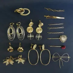 大人可愛い ゴールドアクセサリーセット ヘアアクセ多数