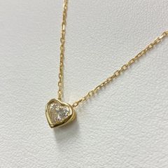 ティファニー ドッツハートダイヤモンドネックレス ペンダント K18