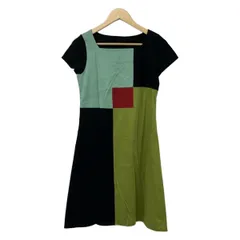 Sybilla(シビラ) ワンピース サイズM レディース美品  - 黒×マルチ その他/半袖/ロング