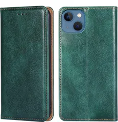 ★iPhone 13 ケース手帳型 iPhone 13ケース イフォン13 スマホケース 手帳型あいふぉん13携帯カバー レザー 耐衝撃 軽量 着脱しやすい 放熱性 マグネット式 カード収納 スタンド機能  (エメラルドグリーン, iphone13)