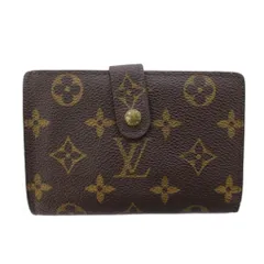 ルイヴィトン LOUIS VUITTON モノグラム ポルトモネ ビエ ヴィエノワ キャンバス 二つ折り財布 コンパクトウォレット ロゴ 総柄 茶 ブラウン M61663 /BB ■OH