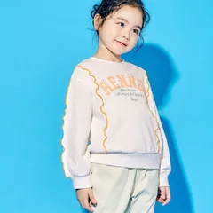 《新品》刺繍カレッジロゴ メロウトレーナー 90㎝ 120㎝ Seraph 子供服 薄手トレーナー S111016