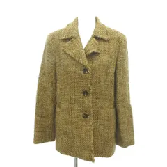ジェラールダレル GERARD DAREL 美品 ジャケット ウール  ブラウン 織り柄 テーラードカラー 総裏地 ノーベント  08-10165 54635726 /HW ■GY59のサムネイル