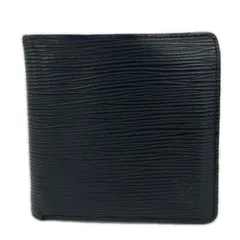 LOUIS VUITTON ルイ・ヴィトン ポルトフォイユ‧マルコ M62289 二つ折り財布 エピレザー ブラック メンズ【中古】【送料無料】