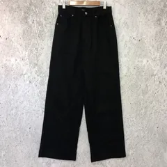 Classical elf クラシカルエルフ 美シルエット。 ハイウエスト ルーズ デニム パンツ ブラック Mサイズ □□