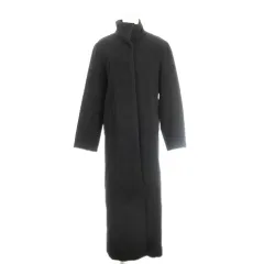 ケーティー キヨコ タカセ  K.T KIYOKO TAKASE スタンドカラーコート M 黒 ブラック ロング アンゴラ /MN5 ■GY58